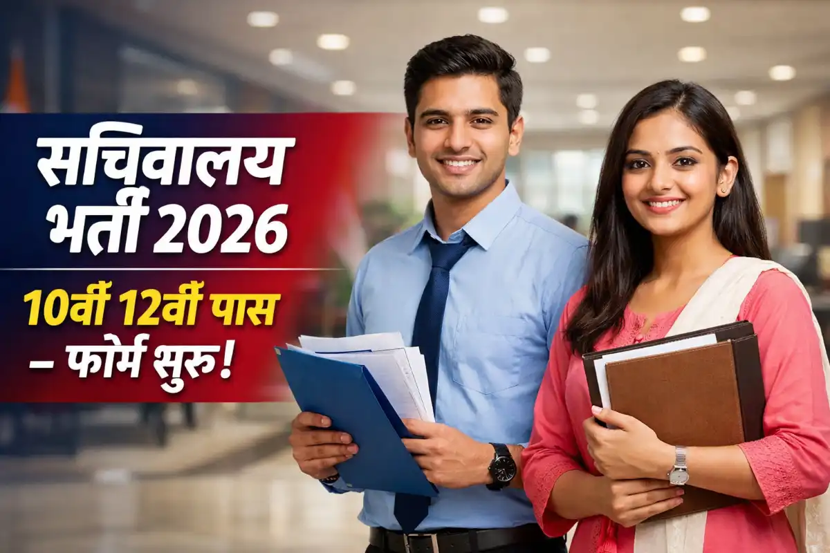 Sachivalaya Recruitment 2026 नोटिफिकेशन जारी | 10वीं 12वीं पास JSA, स्टेनो, MTS भर्ती